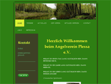 Tablet Screenshot of angelverein-plessa.de